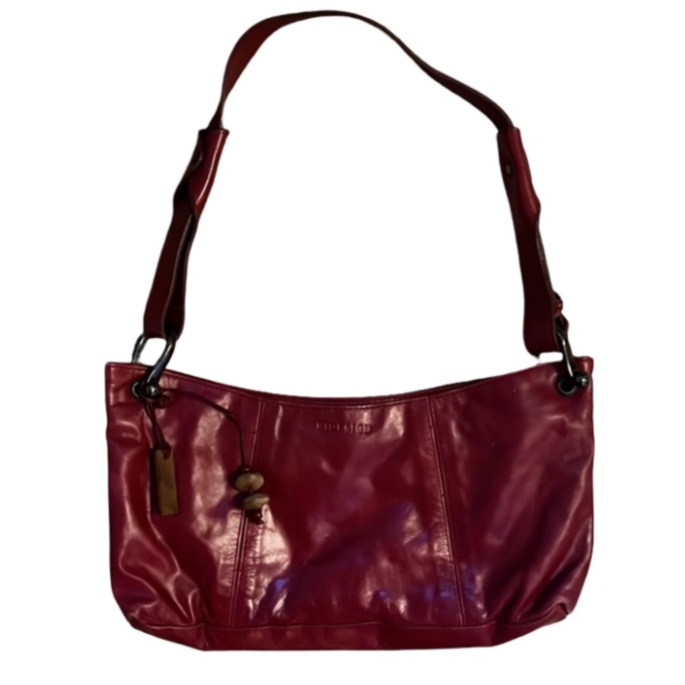Designer Hidesign Red Butter Soft Leather Shoulder Bag